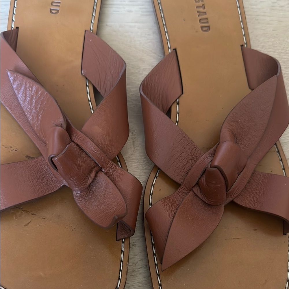 STAUD
Lei Bow Leather Sandals - Picture 2 of 5